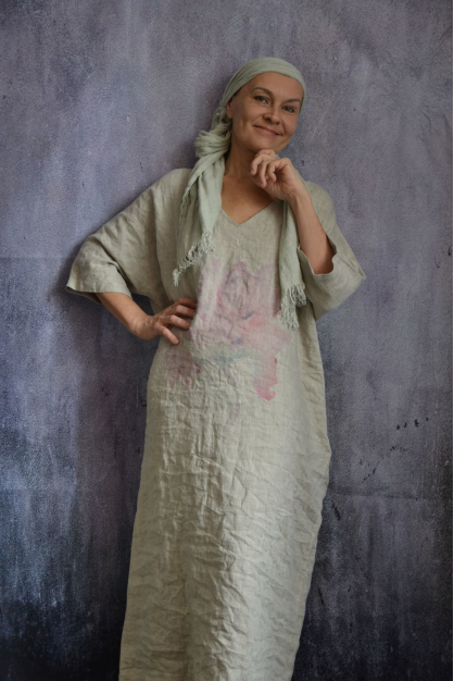 The Girl's collection. Linen dress Magnolia